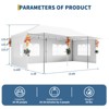 Garvee 10x20 Pop Up Canopy Tent, Heavy Duty Canopy Tents for Parties with Roller Bag, 6 Removable Sidewalls, Upgraded Thickened Legs, 6 Sand Bags - 3 of 4