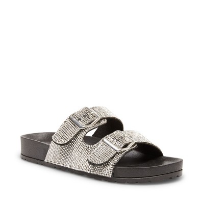 Teddy-R Rhinestone Footbed Sandal