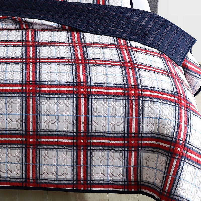 Riverbrook Home Plaid Coverlet Bedding Set , 4 of 6