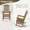 Arceso Outdoor Rocking Chair, HDPS Poly Rocking Chair, All Weather Resistant Plastic Outdoor Indoor Porch Rocker, Heavy Duty Rocker for Patio,  Garden - 4 of 4