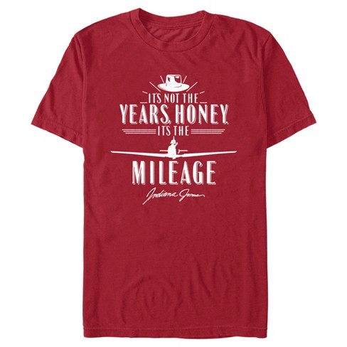 Men's Raiders Of The Lost Ark It's Not The Years Honey It's The Mileage Gold  T-shirt : Target
