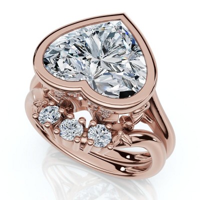 Pompeii3 Diamond Engagement Wedding Ring Set