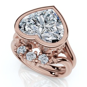 Pompeii3 Diamond Engagement Wedding Ring Set - 1 of 4