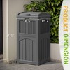 LACOO Outdoor  Resin Hideaway Trash Can - 3 of 4