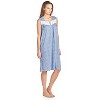 Casual Nights Women's Floral Embroidered/Lace Trim Sleeveless Nightgown - 3 of 4