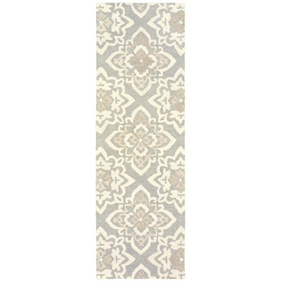 Oriental Weavers Craft 93004 Grey/ Sand Indoor Area Rug - 2'6" x 8'