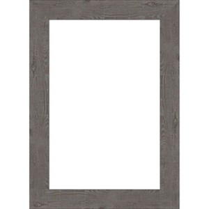 Amanti Art Rustic Plank Espresso Narrow Framed Dry Erase Magnetic Board - 1 of 4