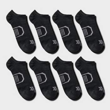 Men's Striped Cushioned No Show Socks 8pk - All In Motion™ 6-12