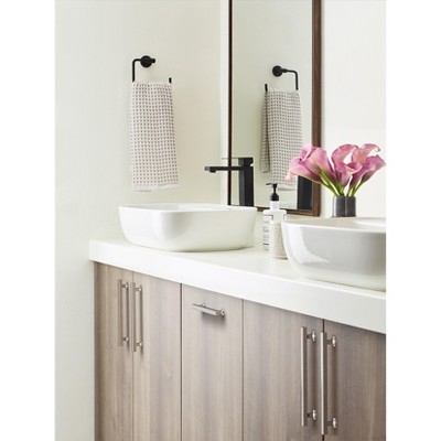 Polished Nickel Modern Cabinet Drawer Pull with Mounting Hardware