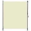 vidaXL Roller Blind Cream Polyester 78.7 x 106.3 in Height-Adjustable - 2 of 4