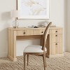 Garvee Fluted Home Office Desk Storage, 54" Modern Executive Desk with Charging Station, Wooden Computer Desk with File Drawers for Study - 2 of 4