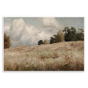 Stupell Industries Classic Cloudy Field Landscape Wall Plaque Art - 1 of 4