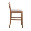 PAGED 30.5" High Seat Bar Stools Set of 2, Modern Upholstered Counter Height Bar Chair with Back, Metal Legs for Bar, Kitchen, Dining Room - 4 of 4