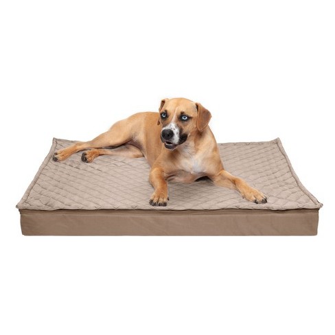 Furhaven Quilt Top Convertible Indoor-outdoor Dlx Cooling Gel Dog Bed ...