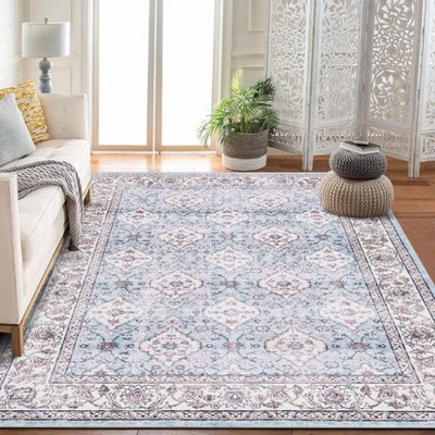 Area Rugs Living Large Room Rug 10x13, Non Slip Machine Washable Oriental Rugs, Low Pile Ultra-Thin Soft Carpet for Living Room Bedroom Dining Room