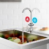 Stainless Steel Utility Sink, Freestanding Single Bowl Design with Hot/Cold Water Pipes, Includes Faucet, Storage Rack, For Garage, Restaurant - 2 of 4