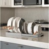 Fortune Candy Retractable Cabinet Organizer Rack, Pot Lid Holder with 6 Adjustable Dividers for Cutting Boards, Pans, and Kitchen Storage - 3 of 4