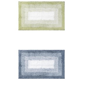 Unique Bargains Non-Slip Absorbent Soft Plush Shaggy Bath Mats 2 Pcs - 1 of 4