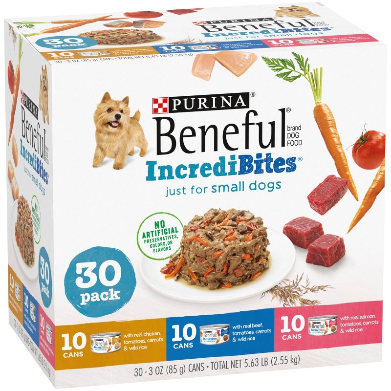 Beneful Incredibites with Chicken, Salmon and Beef Wet Dog Food - 30ct, 4 of 8