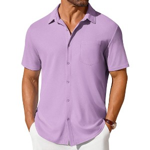 purple dress shirts men goTIELESS Ultimate Shirt (Lavender) This dress shirt for men goes with any suit Men's Purple Dress Shirts: Add