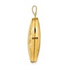 Black Bow Jewelry 14k Yellow Gold 26mm Scroll Domed Oval Locket - 2 of 4