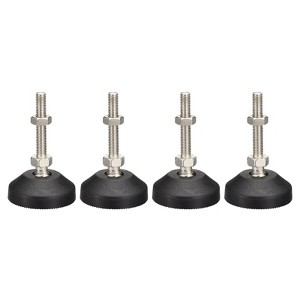 Unique Bargains Nylon Non-Skid Adjustable Furniture Leveling Feet for Chairs 4 Pcs - 1 of 4