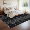 TackView Striped Runner Rug Non-Slip Hallway Runners, Low Pile Washable Mat for Laundry Room Kitchen Stain-Resistant Entryway Rugs - 2 of 4