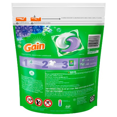 Gain Super Flings! Dewdrop Dream Laundry Detergent Pods 18 Pacs - 25oz - Thumbnail 3