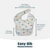 Tiny Twinkle Mess-Proof and Waterproof Baby Food Bib for Boys or Girls, Machine Washable and BPA-Free w/Adjustable Closure - 4 of 4