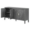 Okak Buffet Cabinet with Large Storage Rebound 4-door Sideboard Cabinet with Adjustable Shelves for Dining Room - 3 of 4