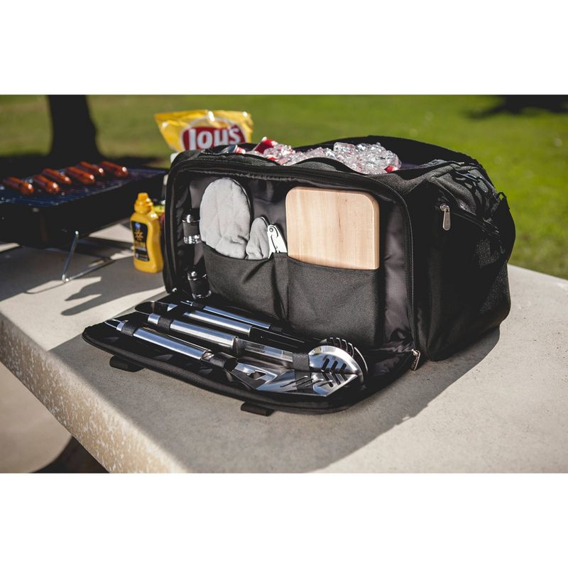 Picnic Time BBQ Kit Grill Set and Cooler - Black, 5 of 8