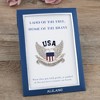 Anna-Kaci USA American Flag Shield with Bird Wings Silver Tone Brooch with Patriotic Gift Message Card & Envelope Jewelry Gifts - 3 of 4