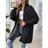 Coolmee Women Fashion Casual Oversized Open Front Long Sleeve Chunky Knit Cardigans Sweaters Outerwear Coats - 2 of 4