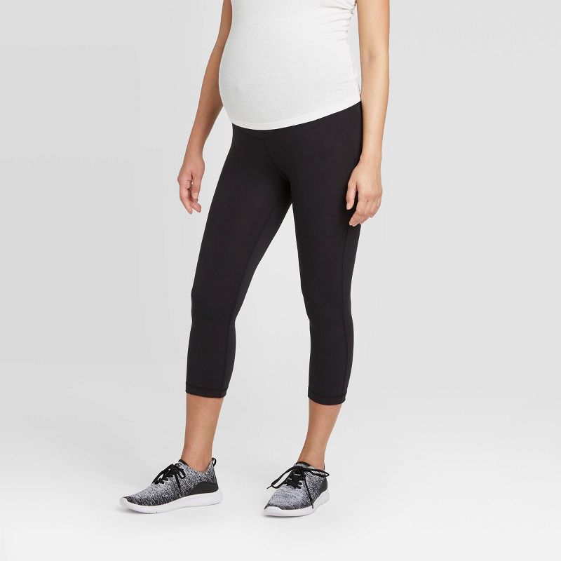 Over Belly Active Capri Maternity Pants - Isabel Maternity by Ingrid & Isabel™, 1 of 8