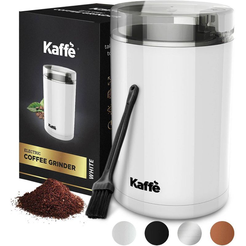 Kaffe Electric Coffee Grinder with Cleaning Brush, 1 of 4