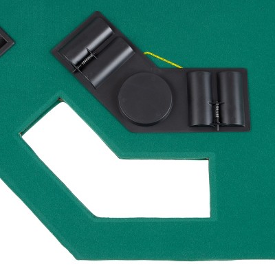 Trademark Poker Deluxe Poker & Blackjack Table Top With Case - Green Felt