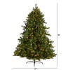 Nearly Natural 8-ft Wyoming Mixed Pine Artificial Christmas Tree with 650 Clear Lights and 2302 Bendable Branches - 2 of 3