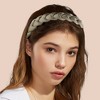 Unique Bargains Women's Thick Braided Knotted Non-slip Fashion Elastic Solid Color Headband 1 Pc - 3 of 4