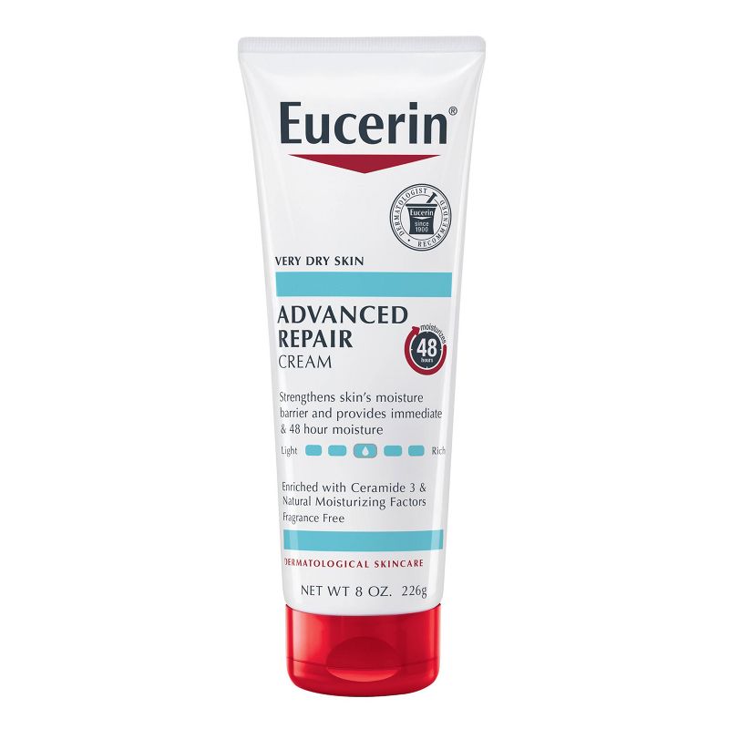 Eucerin Advanced Repair Body Cream for Very Dry Skin Unscented - 8oz, 1 of 16