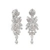 Ross-Simons 3.87 ct. t.w. Diamond Drop Earrings in 14kt White Gold - 3 of 4