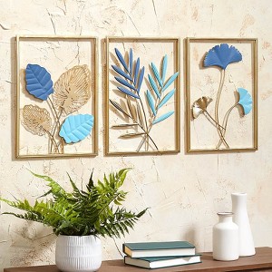 The Lakeside Collection Metal Wall Art Trio Set - 1 of 4