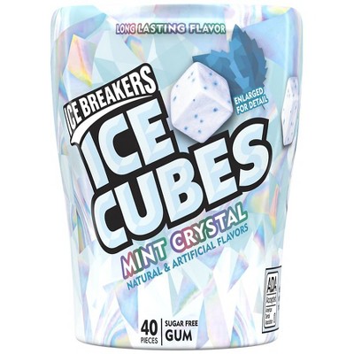 Ice Breakers Ice Cubes Sugar Free Chewing Gum Mint Crystal 40.0 ea