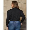 Plus Size Cardigan Sweaters for Women Open Front Long Sleeve Loose Knit Short Sweater - 4 of 4