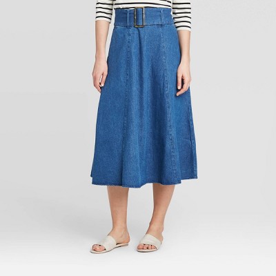 target blue jean skirt