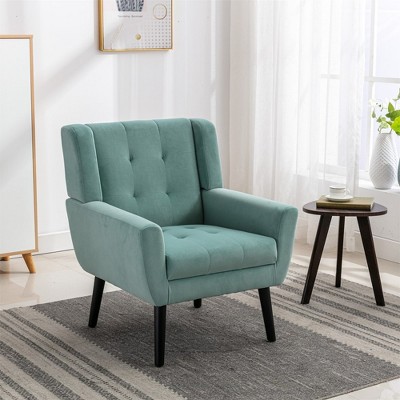 Armchair, Living Room Chairs With Curved Back, Velvet Cushion, 250 Lbs Weight Capacity Ergonomics Chair,abstract,gray,29.5in,2.46ft