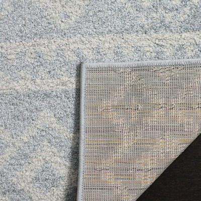 Adirondack Slate and Ivory Synthetic Area Rug 4' x 6'