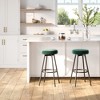 NicBex Dining Chairs Upholstered Chair Faux Velvet Bar Stool for Dining Table with Metal Base Suitable for Kitchen, Home Bar - 4 of 4