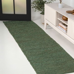 JONATHAN Y Griffin Rustic Farmhouse Woven Jute Solid Indoor Area Rug - 1 of 4