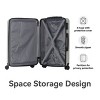 FURNIinspire Bag And Luggage Sets Hard Shell 3 Piece Suitcase Set, Travel Luggage Business Suitcases with Wheels, White, 19.88"*10.63"*29.92" - 4 of 4