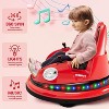 Bumper Car for Kids, 12V Electric Ride-On Car for Toddlers with Remote Control, Led Lights, 360-Degree Spin - 4 of 4